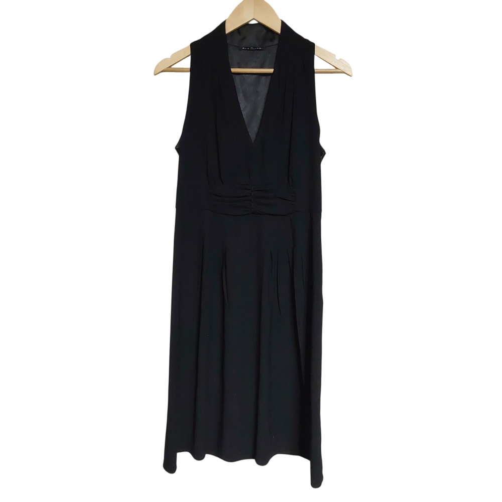 💚Elie Tahari Elegant Black Sleeveless Dress